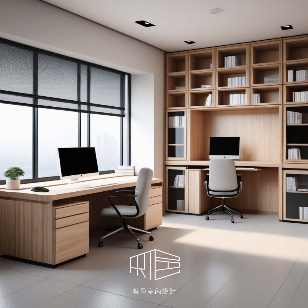 防震宅設計-安震靜居-藝邑室內設計-書房